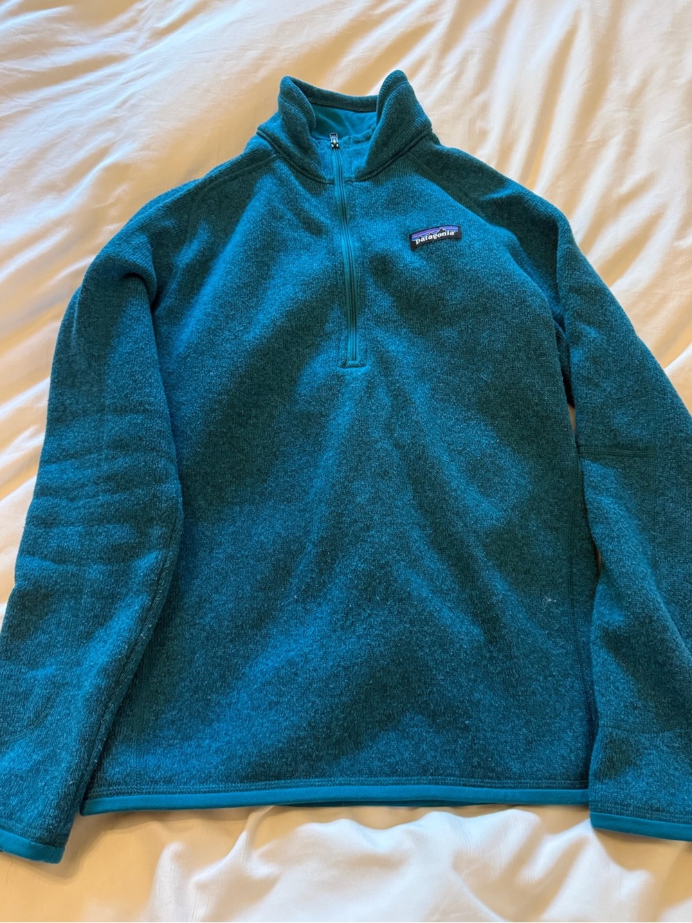 Patagonia Women’s Teal Quarter-Zip Fleece Pullover